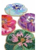 MyDoris | Beaded Pansy Coasters