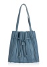 CPW | Pleated Handbag Blue Leather