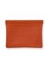 CPW | York Orange Leather Clutch Pouch