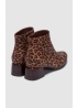 Leopard ankle boots