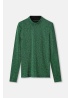 POM | Glitter Pine Green Turtleneck