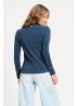 POM | Glitter Dawn Blue Turtleneck