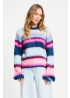 POM | Brushed Stripes Jumper Blue