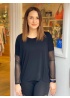 Postcard | Mesh Sleeve Top