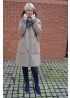 Reversible wool coat