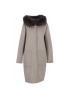 Reversible wool coat