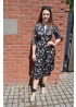 Printed Stain Midi Dress
