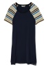 Dress with Knitted Sleeves