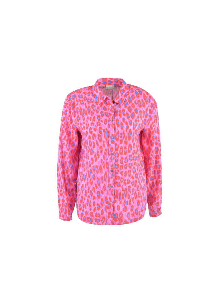 Abstract Leopard Blouse