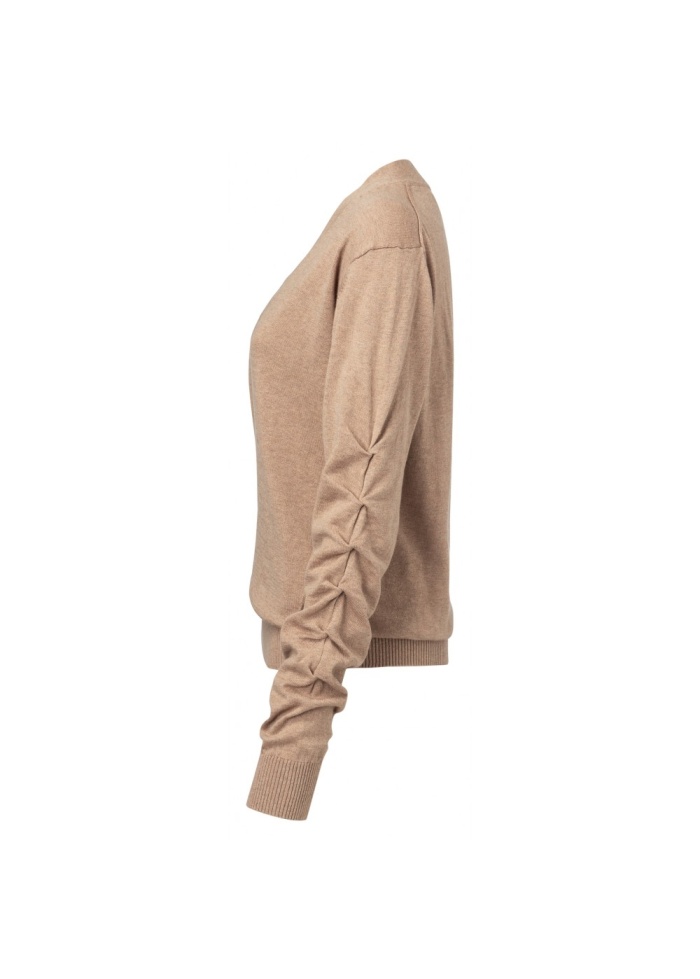 Ruched Sleeved Sweater