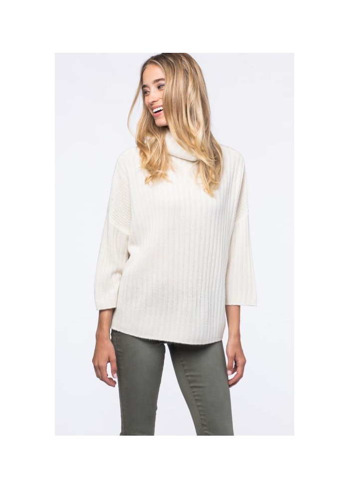 Cashmere Rib Knit Sweater