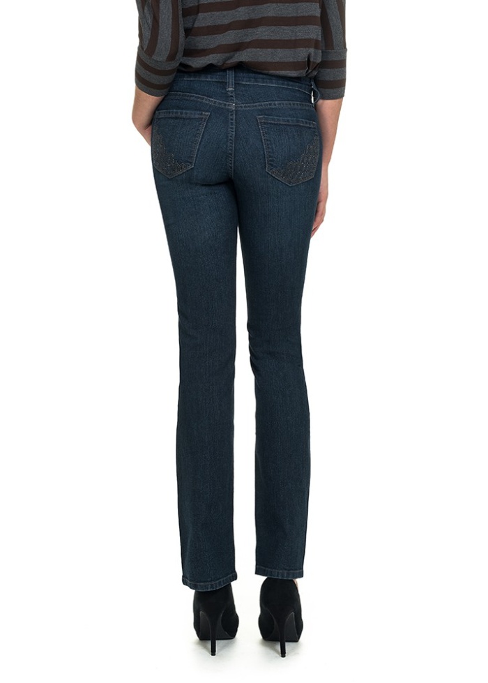 Straight Jeans with Sparkle pocket
