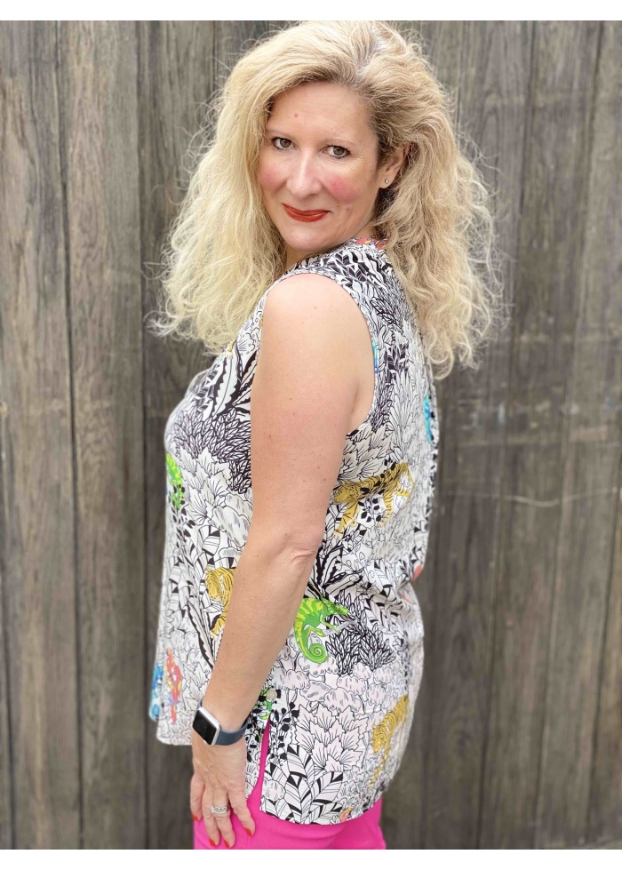 Milano | Print Sleeveless Top