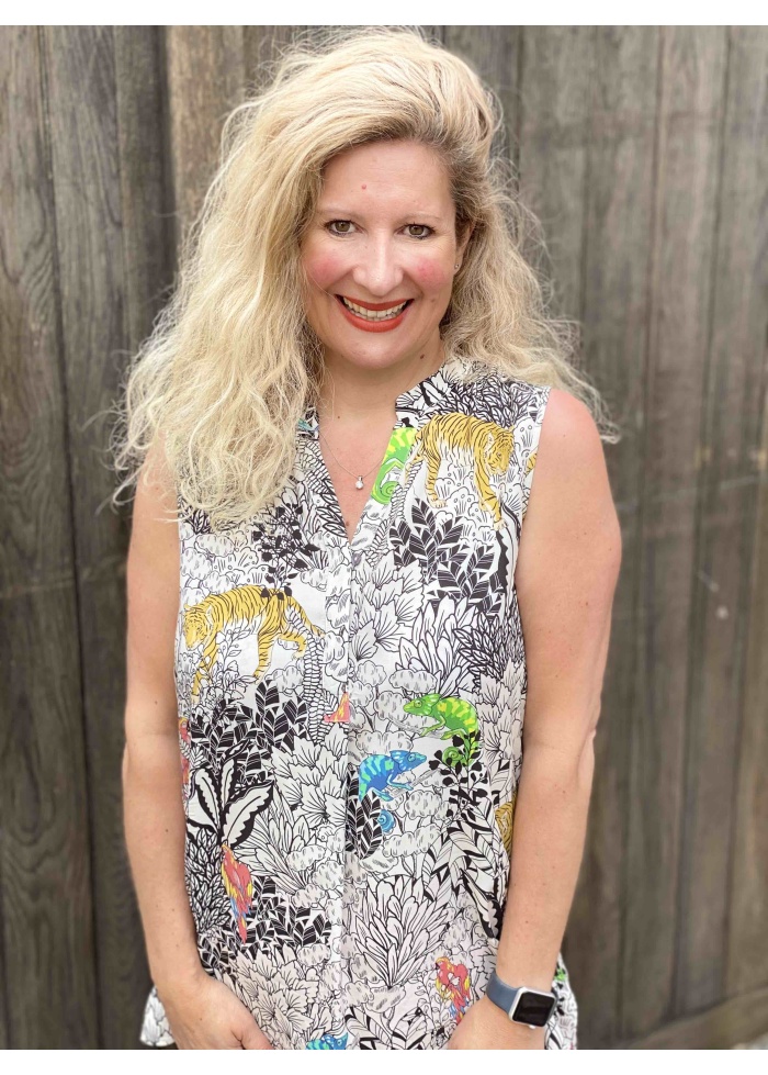 Milano | Print Sleeveless Top