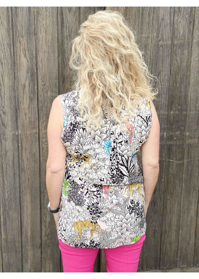 Milano | Print Sleeveless Top