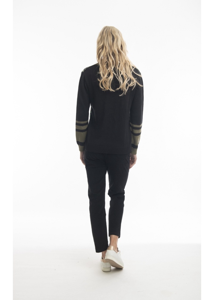 Orientique | Print V-Neck Jumper