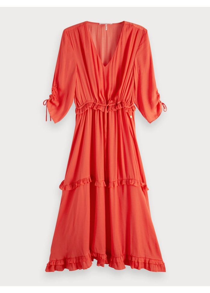 Ruffled Midi Dress