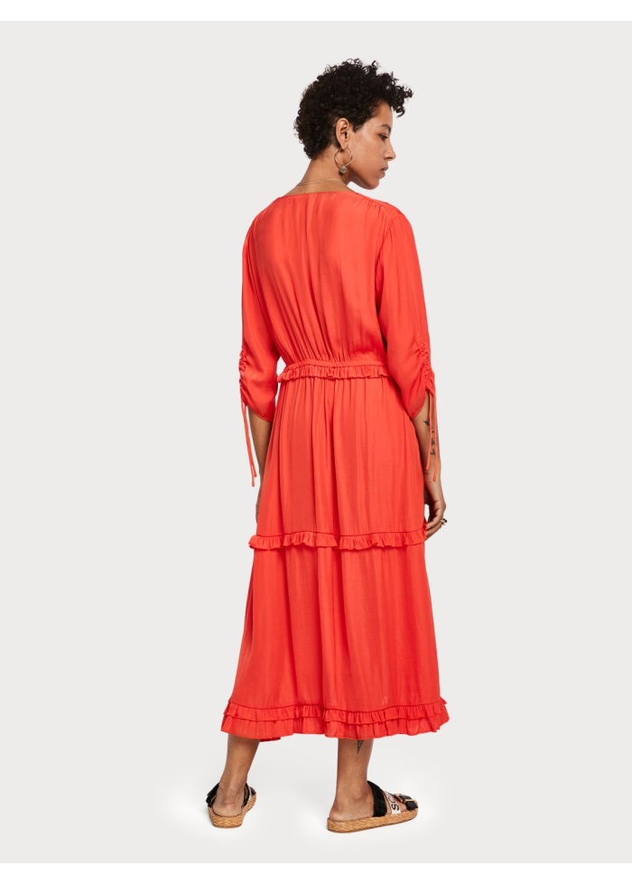 Ruffled Midi Dress
