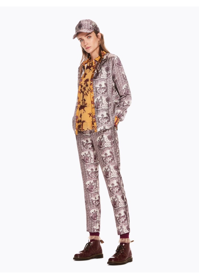 Contrast Print Shirt