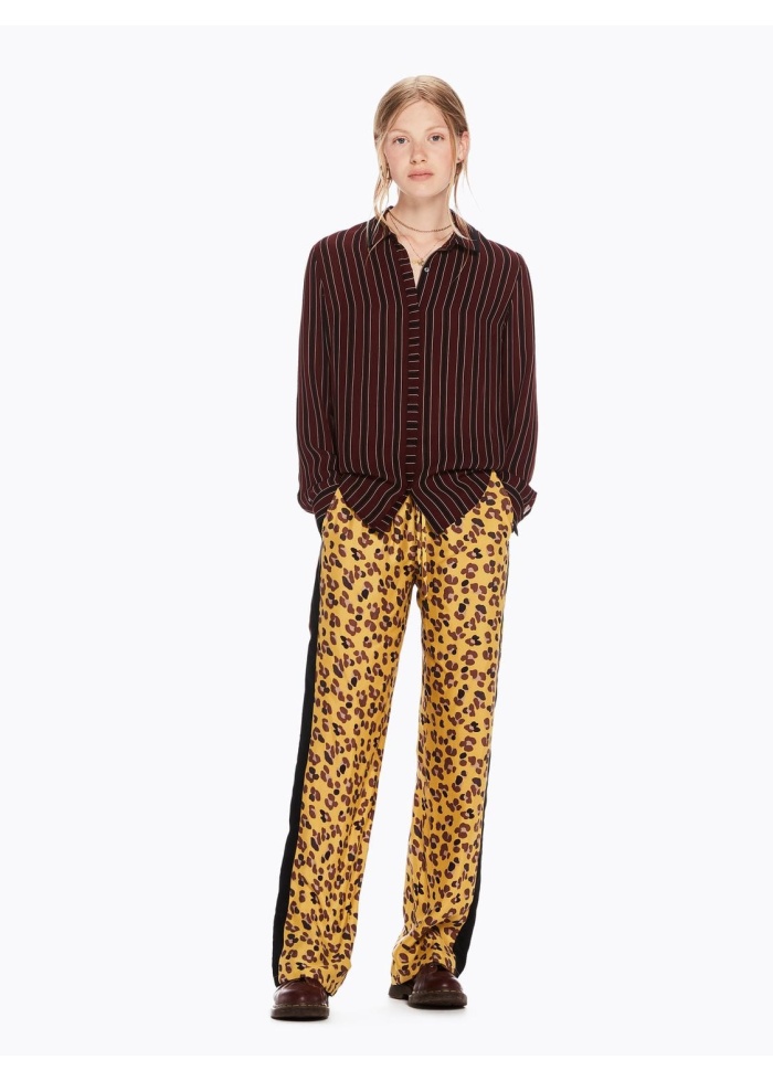Draped Striped Shirt
