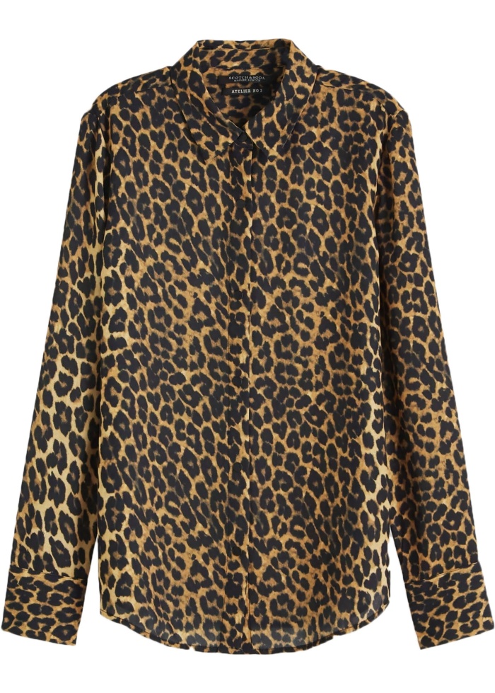 Patterned Crepe Shirt