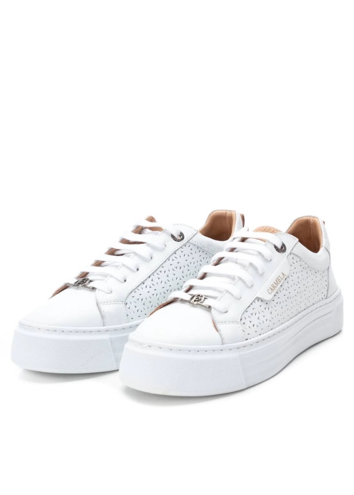 Carmela | Punched Leather Trainer