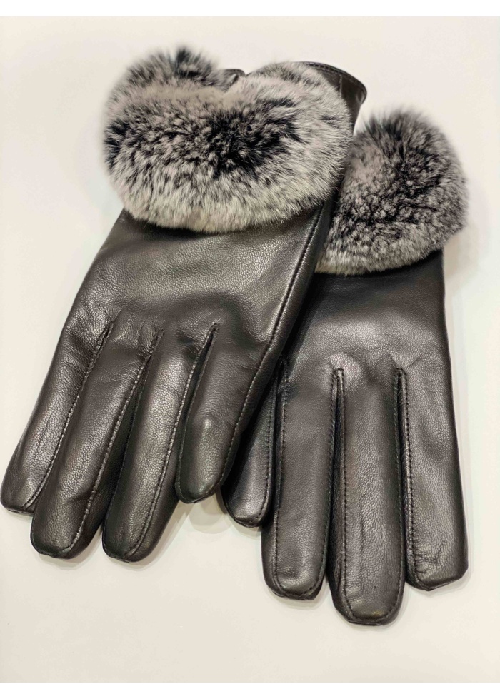 LittleRed | Black Leather Gloves
