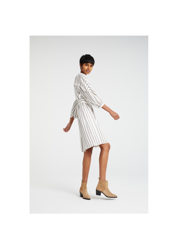 Striped Ruffle Dress