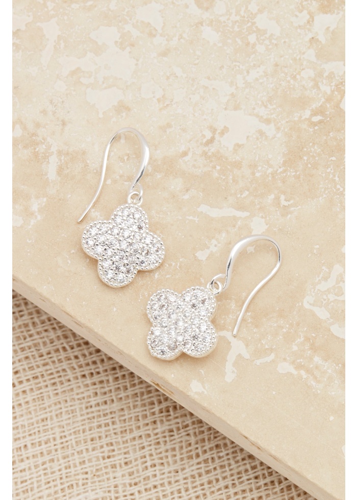 Envy | Diamante Clover Earrings