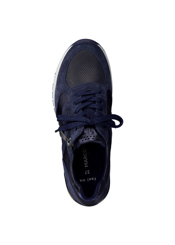 MarcoTozzi | Navy Wedge Trainers