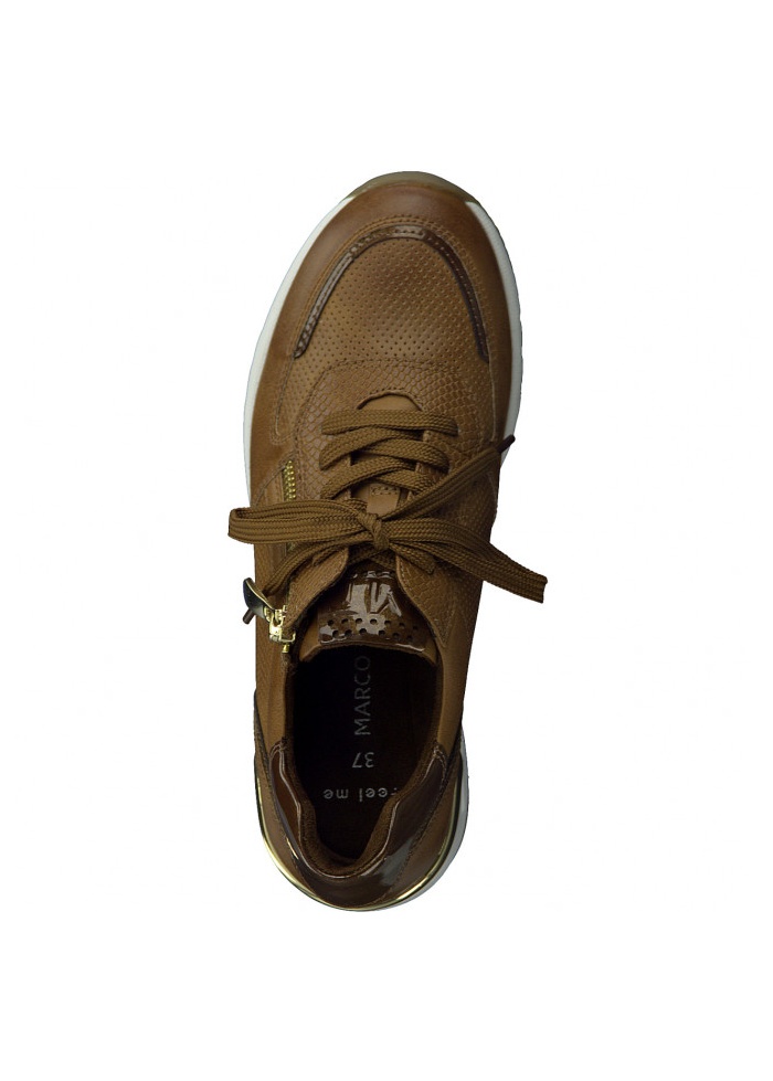 MarcoTozzi | Tan Wedge Trainers