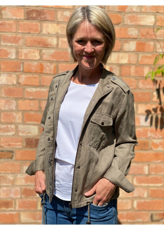 Lightweight Linen Blend Jacket