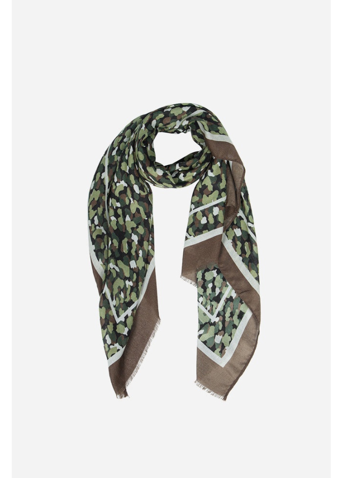 MissShorthair | Khaki Camouflage Scarf