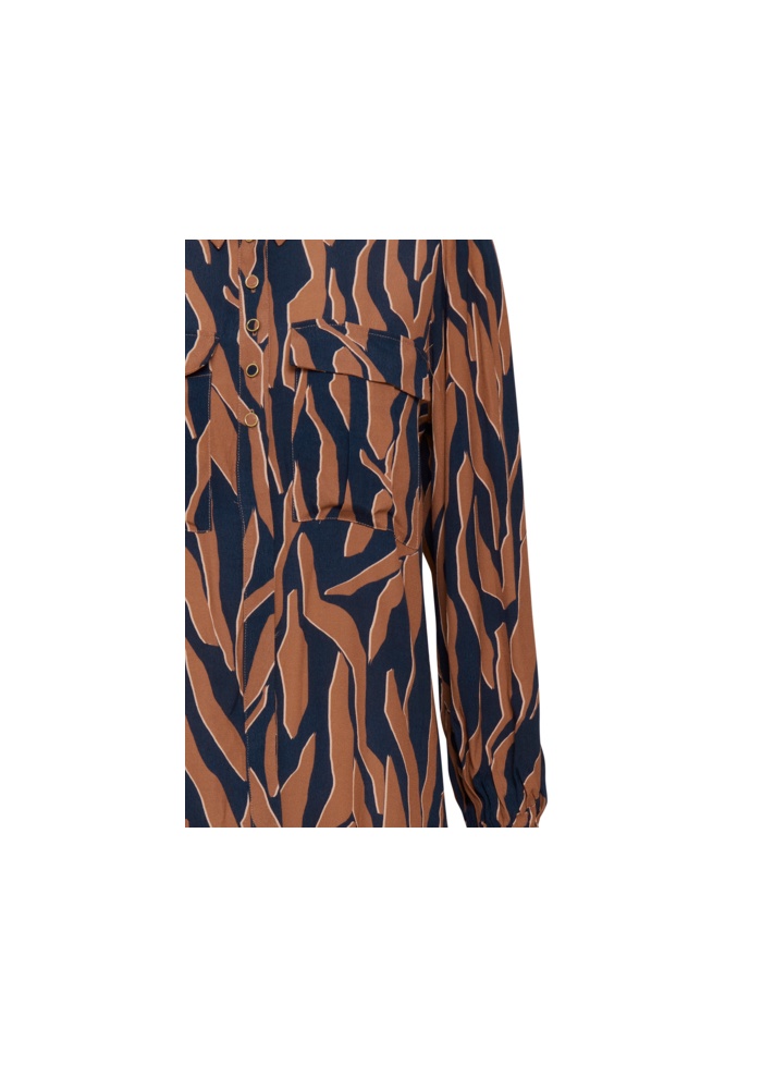 Dranella | Abstract Zebra Print Dress