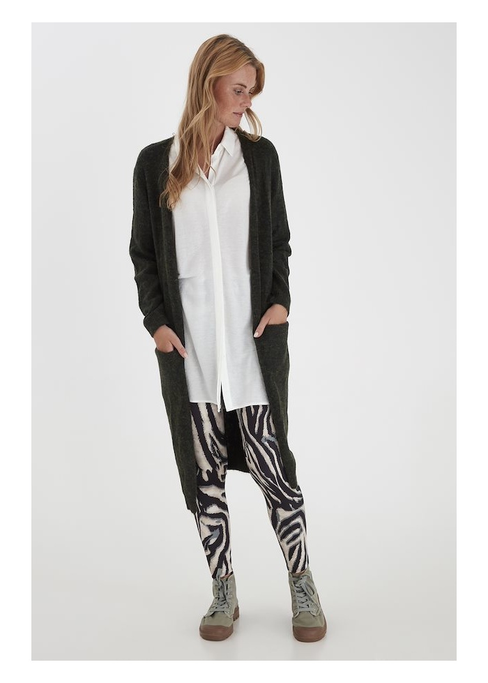 Fransa | Long Knitted Cardigan