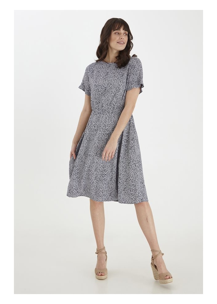 Fransa | Round Neck Dress