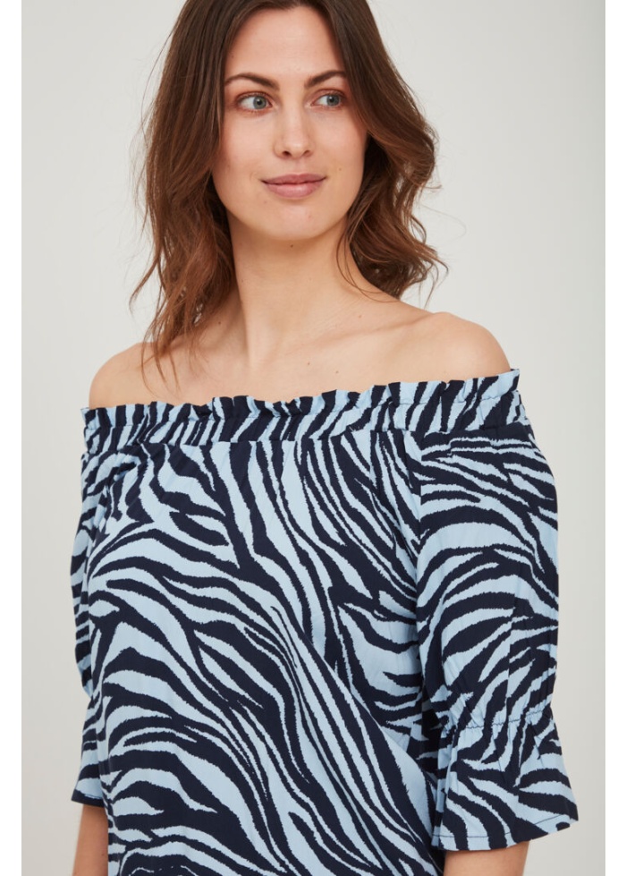 Fransa | Zebra Print Top