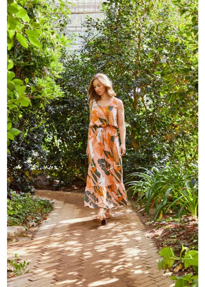 Fransa | Palm Maxi Dress