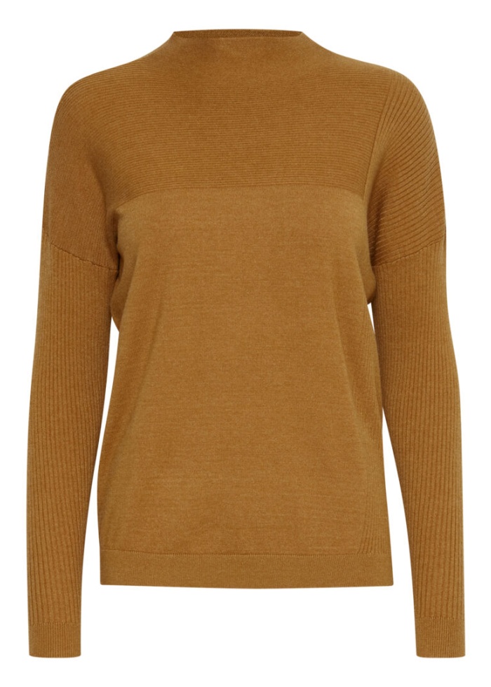 Fransa | Fine Ribbed Turtleneck 