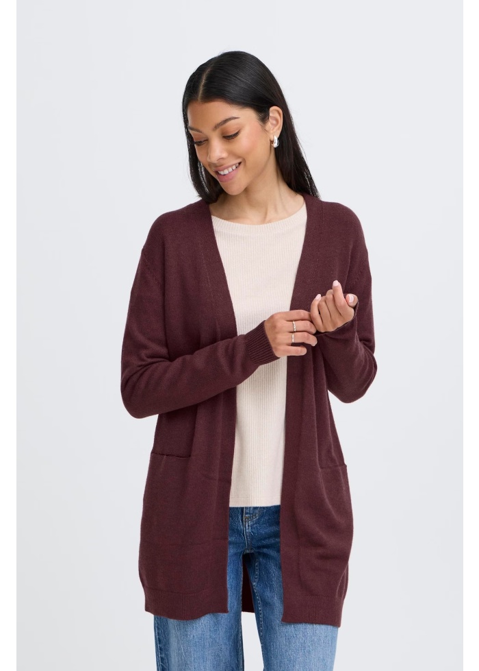 b.young | ByNonina Plum Cardigan