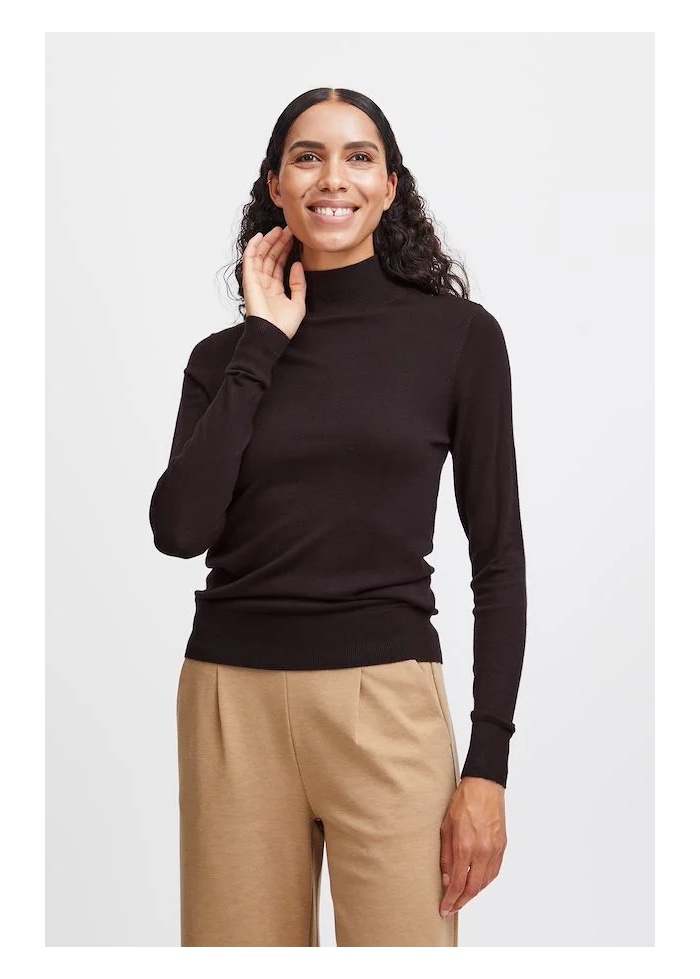 b.young | ByMmpimba Button Black Jumper