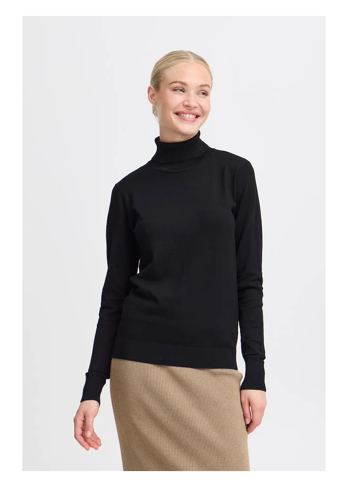 b.young | ByMmorla Black Roll Neck Top