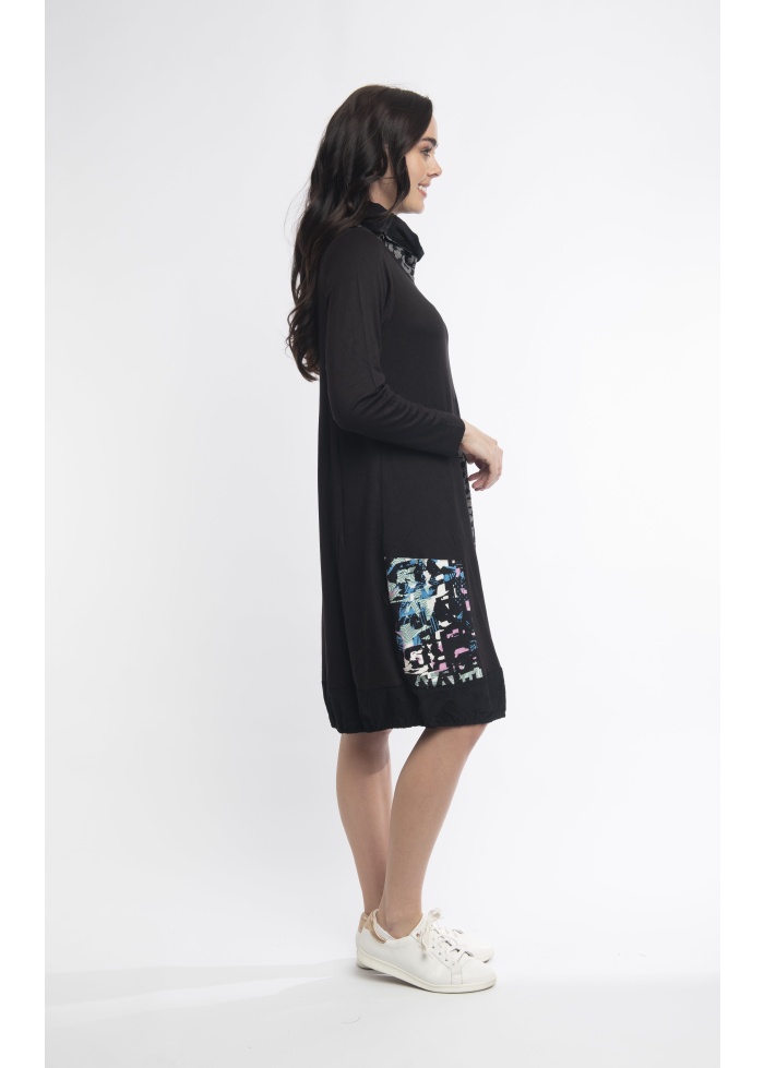 Orientique | Mozart Asymmetric Patch Dress