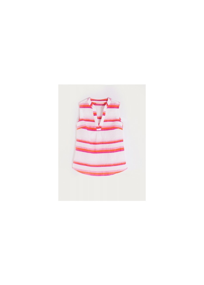 Camisa Orange Pink Stripe