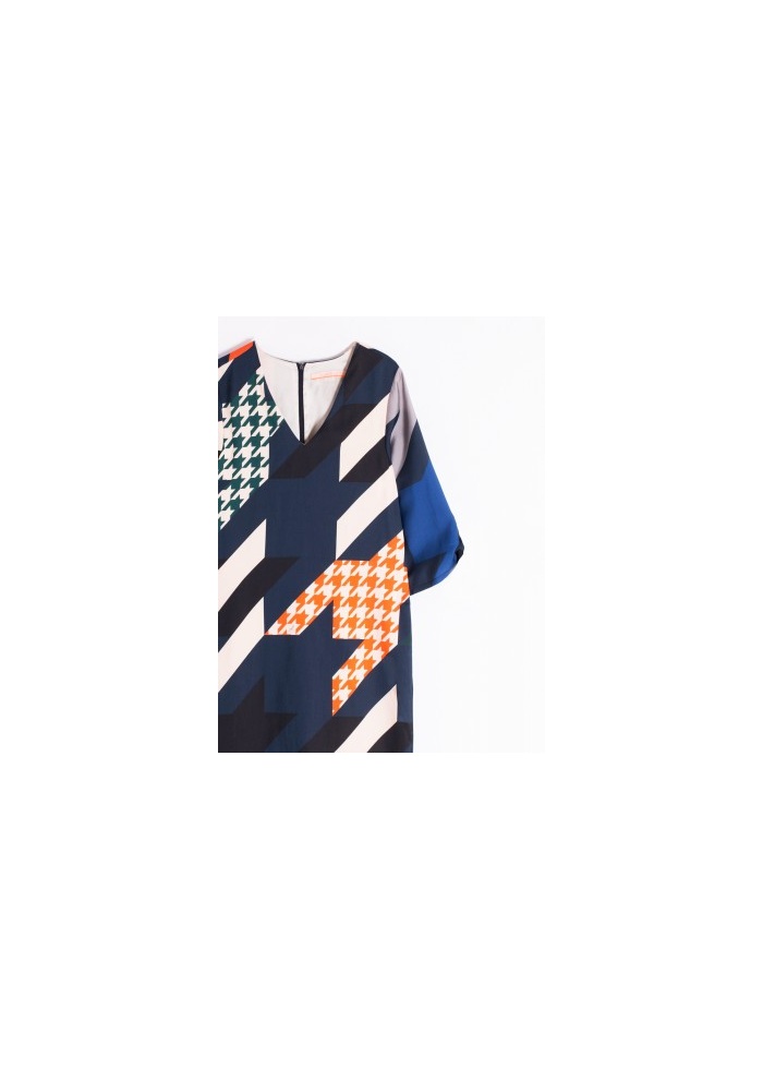 Doris Dress Pied De Coque