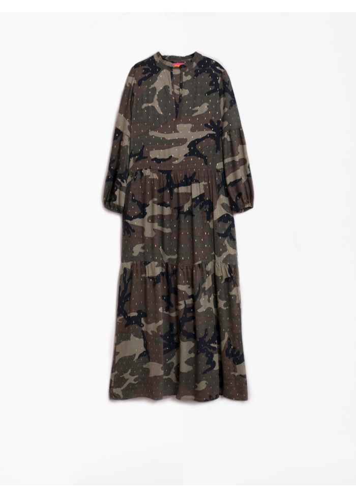 Vilagallo | Tammy Dress Mimetic Lurex