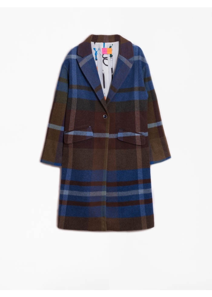 Vilagallo | Selena Pert Check Coat  