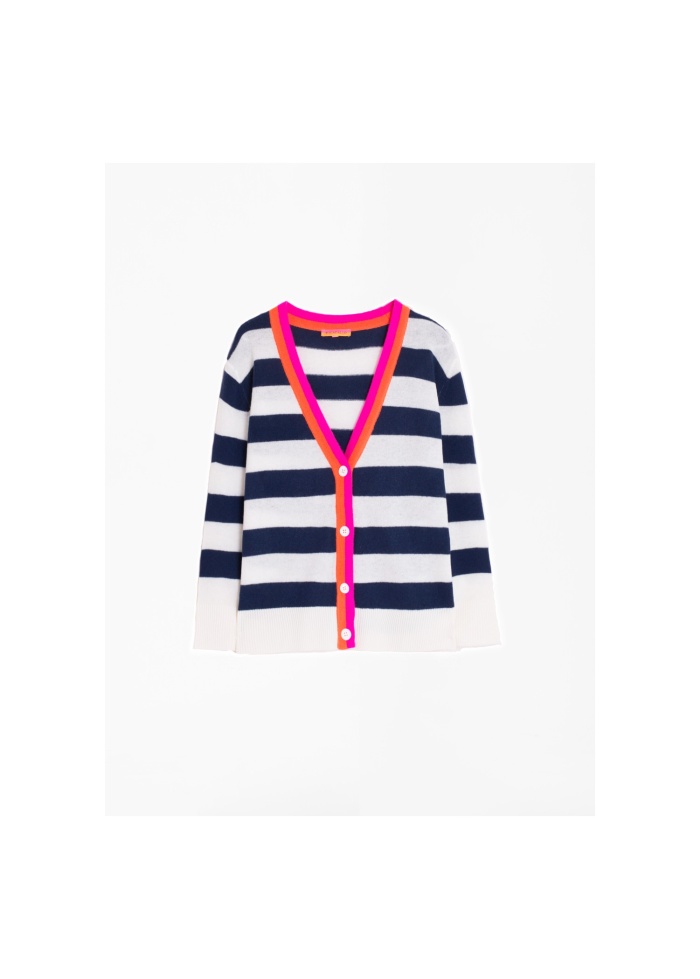 Vilagallo | Theresa Stripe Cardigan
