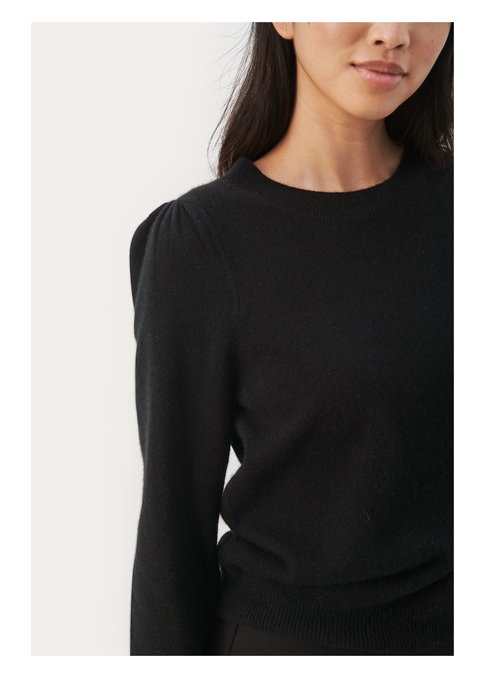 Part Two | Evina Black Cashmere Jumper