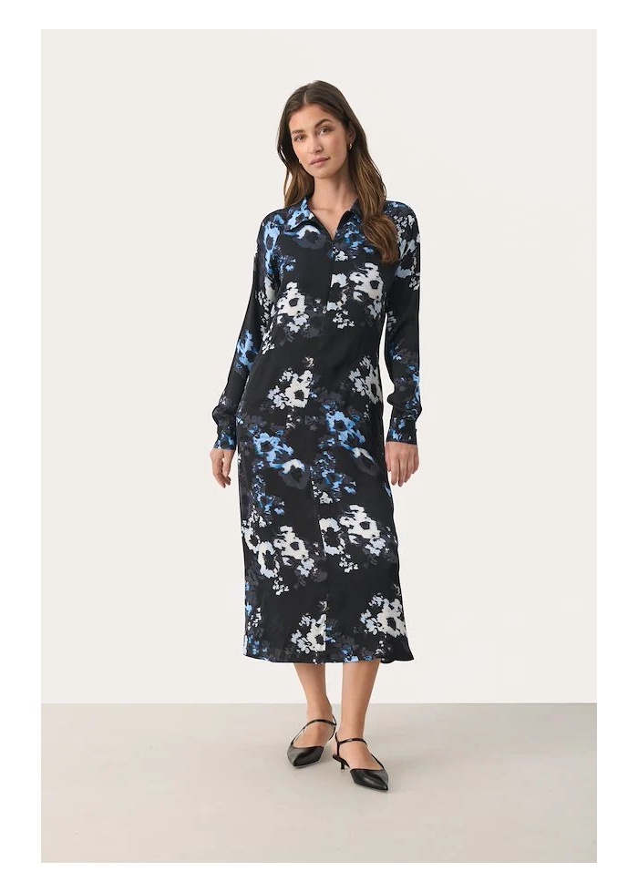 Part Two | Lamiya Dress Black Print